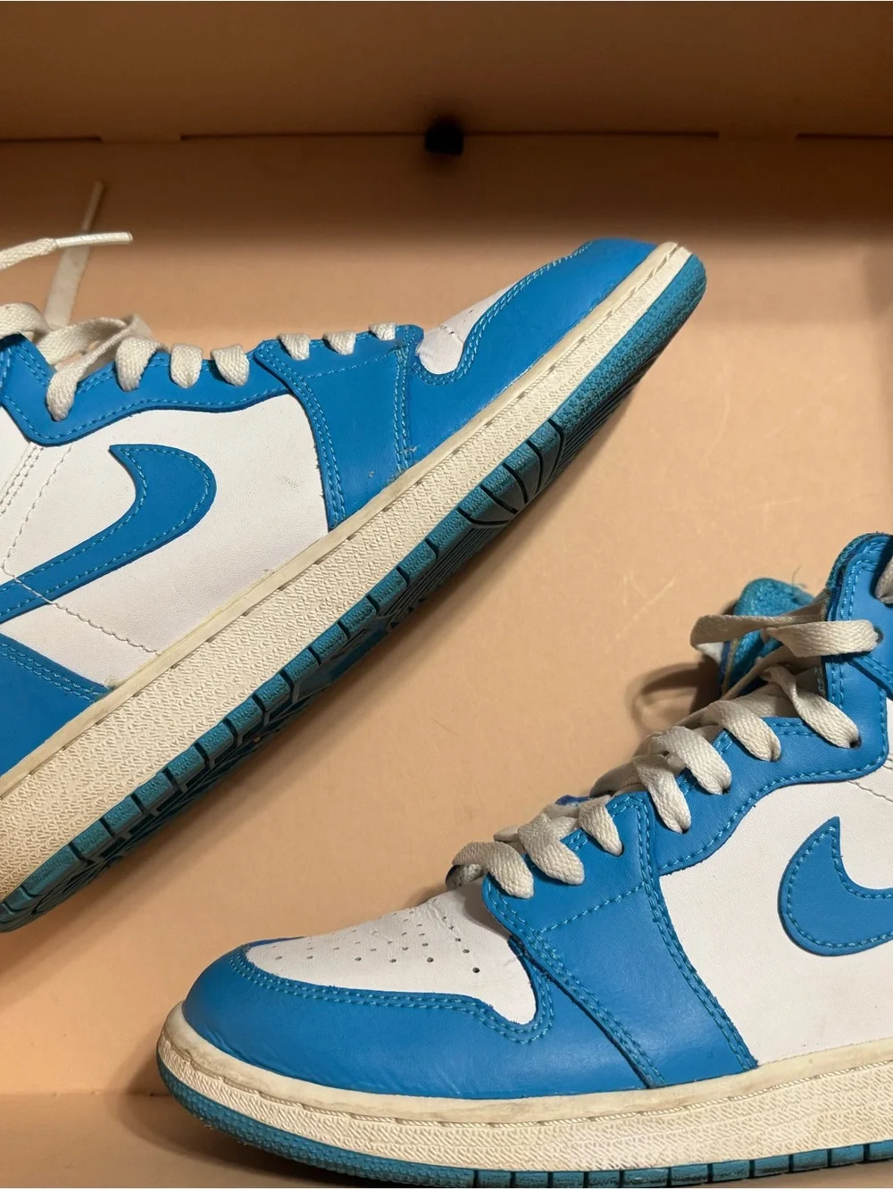 Nike Light Blue and White Low-Top Sneakers